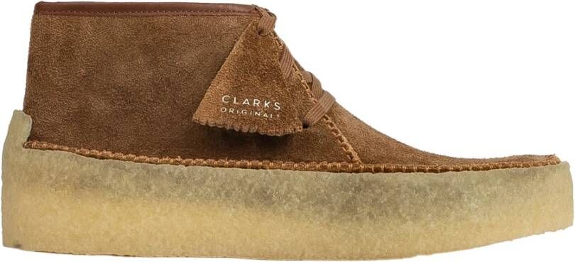 Clarks originals suede leather caravan lace up shoes , Bruin, Heren