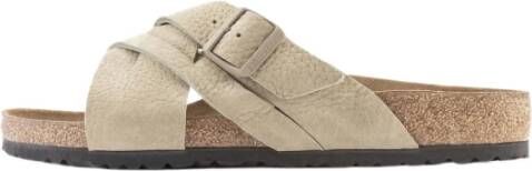 Birkenstock Schuifregelaars , Beige, Heren
