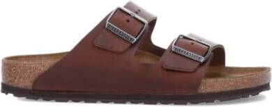 Birkenstock Schuifregelaars , Bruin, Heren