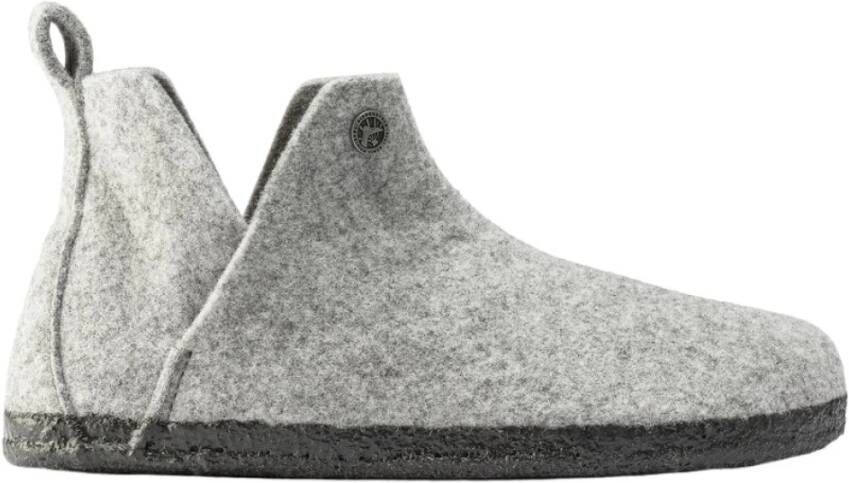 Birkenstock Pantoffels Andermatt Shearling WZ Narrow Grijs