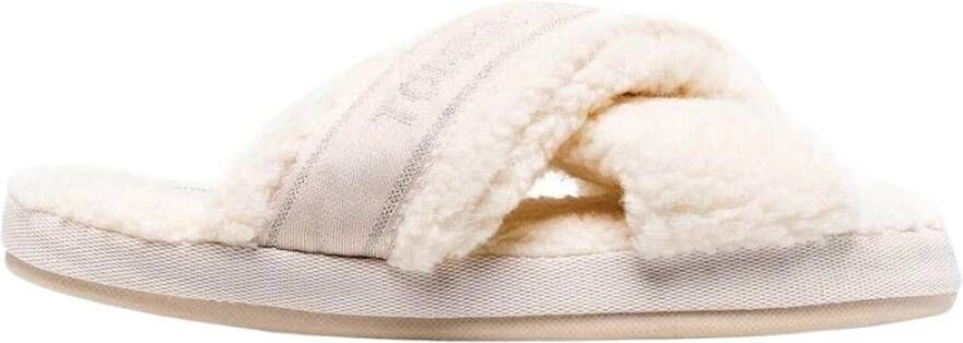 Tommy Hilfiger Slippers TH SHINY WEBBING HOME SLIPPER met een logo opschrift