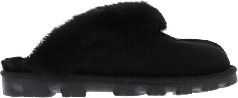 Ugg Coquette Pantoffels voor Dames in Black,, Suede