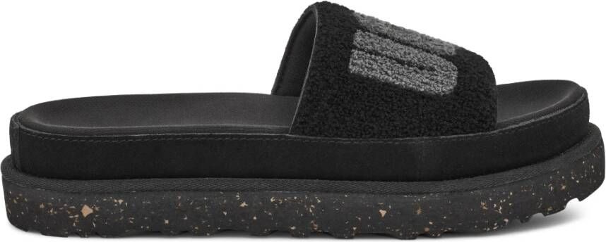 Ugg Schuifregelaars , Zwart, Dames