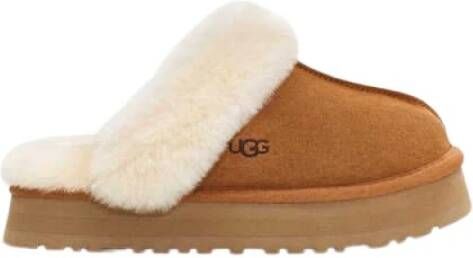 Ugg Disquette Hausschuhe voor Dames in Chestnut