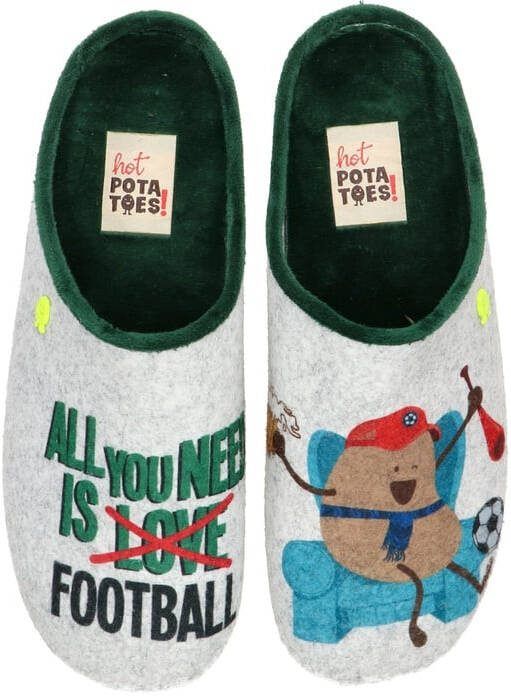 Hot Potatoes pantoffels grijs/multi