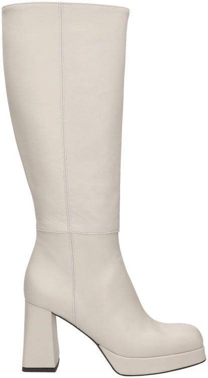 Nelson leren laarzen off white