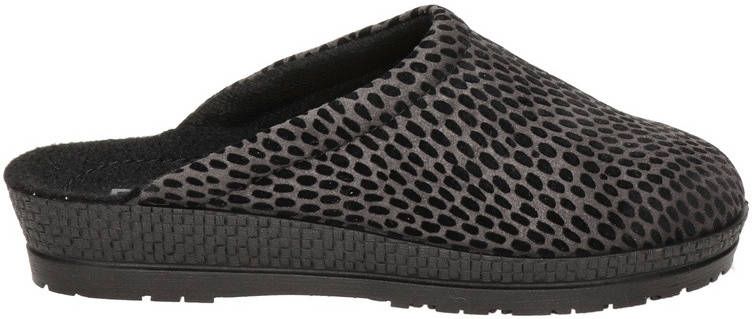 Rohde Neustadt D pantoffels met dierenprint grijs