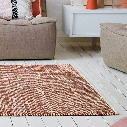 Esprit Wollen kleed Gobi Jute en wol, met de hand geweven, natureltinten