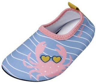 Playshoes Blote voeten schoen krab blauw roze