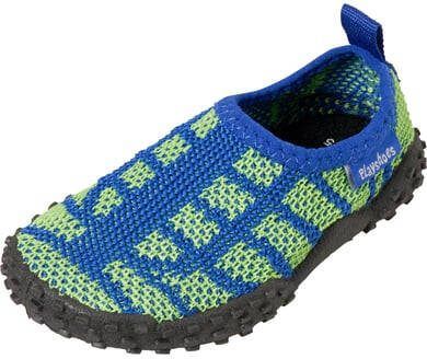 Playshoes gebreide aquaschoen blauw/groen