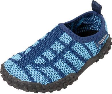 Playshoes gebreide aquaschoen marine/lichtblauw