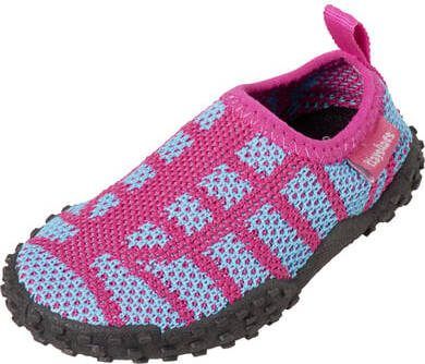 Playshoes gebreide aquaschoen roze/turkoois