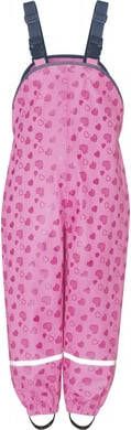 Playshoes Regenbroek met schouderbanden hart roze
