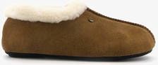 Scapino Hush Puppies suède pantoffels bruin