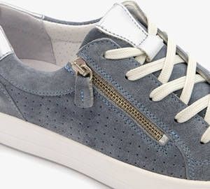 Scapino Hush Puppies suède sneakers blauw