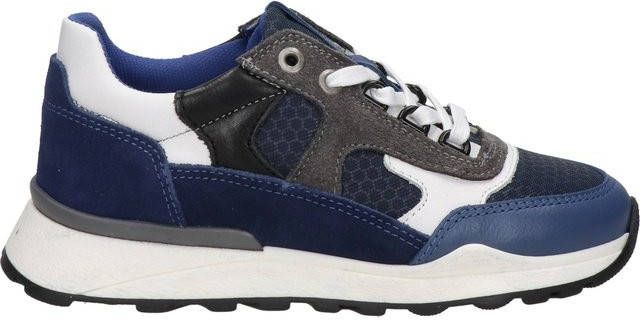 Nelson Kids leren sneakers donkerblauw