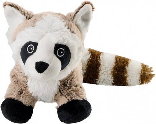 Warmies Warmteknuffel wasbeer bruin/wit 26 cm knuffels kopen