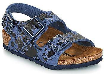 Birkenstock Milano colour sprays blue narrow