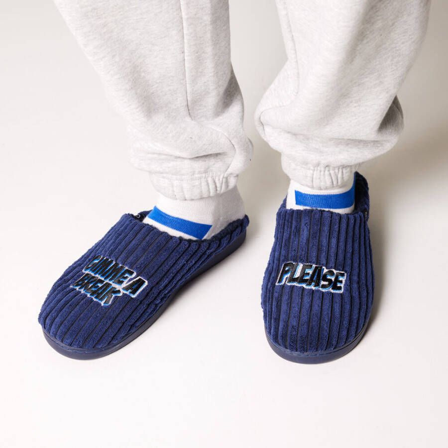 America Today Heren Sloffen Aron Fun Blauw