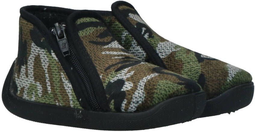 Belizia Pantoffel Jongens Groen/Multi