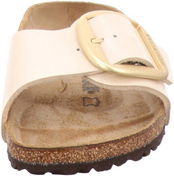 Birkenstock Madrid Grote Buckle Slippers 1015279 36 , Beige, Dames