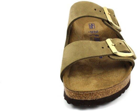 Birkenstock Arizona zachte voetbeddolten sandalen , Groen, Heren