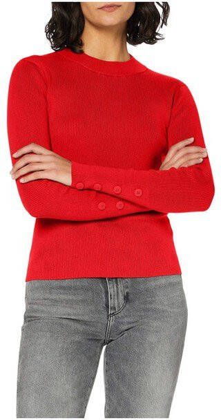 ESPRIT edc Women gebreide trui met textuur rood