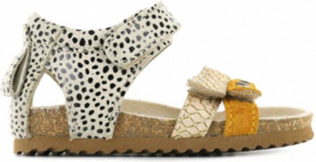 Shoesme BI21S076 B leren sandalen beige/multi