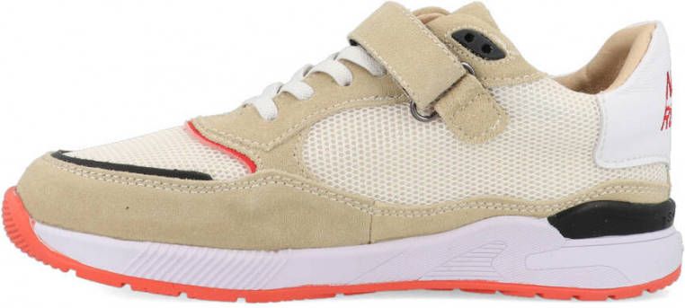 Shoesme ST22S006 A leren sneakers beige/multi