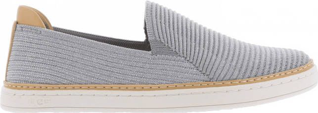 Ugg Sammy Slip Sneaker voor Dames in Seal/Silver Rib Knit,| Breien