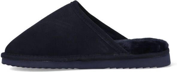 Warmbat Pantoffels Classic Unisex Suede Donkerblauw