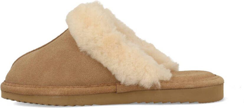 warmbat Pantoffels Lismore LSM321026 Camel Bruin