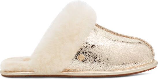 Ugg Scuffette Ii Metallic Sparkle voor Dames in Soft Gold