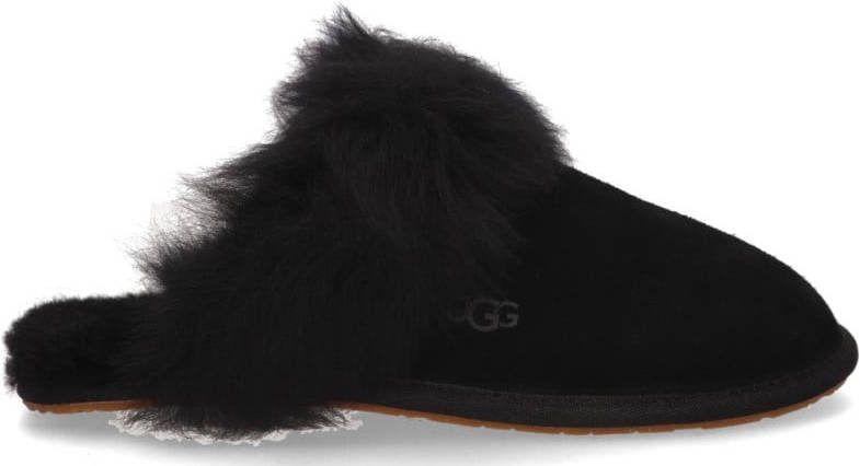 Ugg Scuff Sis Pantoffels voor Dames in Black,, Leder