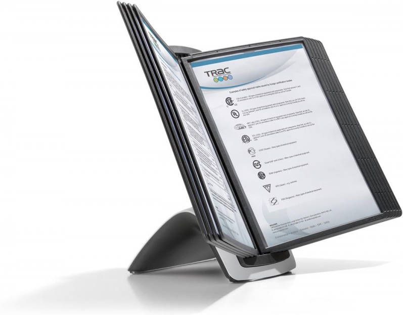 huismerk Durable Sherpa® Paneeldrager Zwart Inclusief 10 Display Panelen
