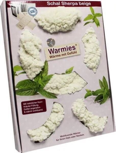 Warmies ® Thermokussen Sjaal Sherpa beige met lavendelgeur