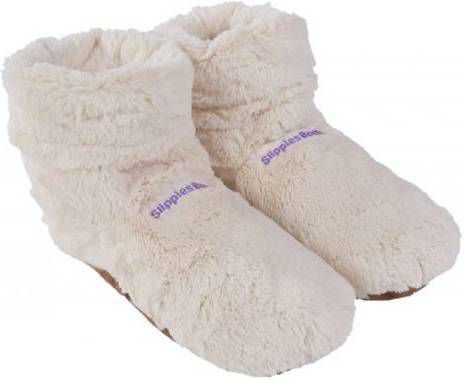 Warmies ® Thermokussen Slippies™ boots Deluxe beige, mt. 37 42 met lavendelgeur