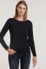 ESPRIT edc Women fijngebreide trui met biologisch katoen zwart online kopen