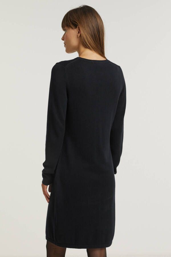 ESPRIT edc Women gebreide jurk met biologisch katoen zwart