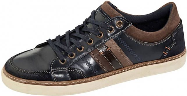 BABISTA Veterschoen in een harmonieuze kleurencombinatie Blauw/Bruin