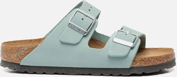 Birkenstock Arizona slippers blauw Nubuck