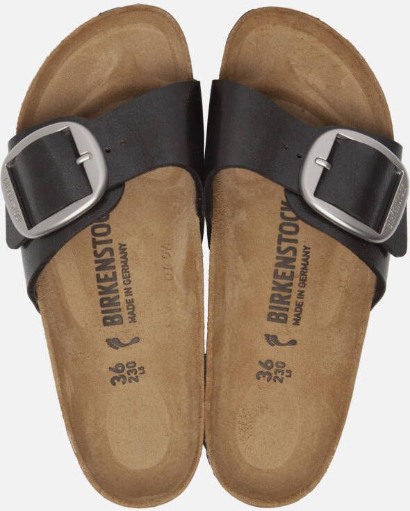 Birkenstock Madrid Grote Buckle Slippers 1015315 36 , Zwart, Dames